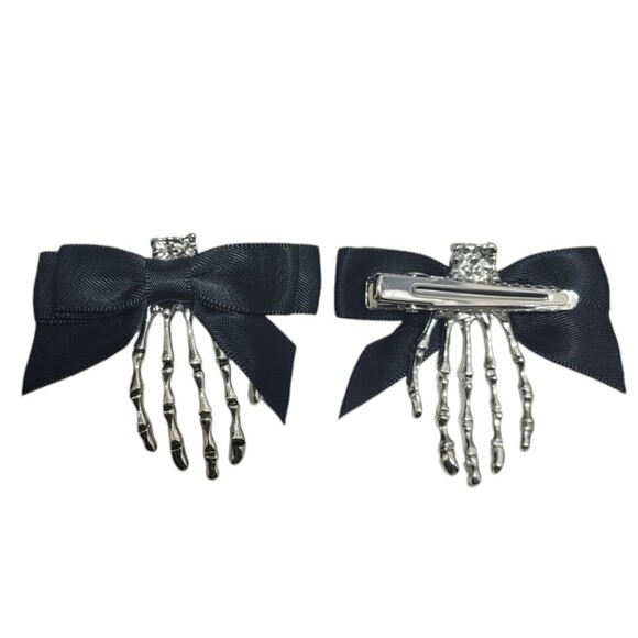 Masquerade 4 piece Set Black Eyemask,Barettes,Choker Women Halloween Mask Party - Picture 5 of 8